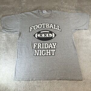 Vintage 90s‎ Friday Night Football High School Graphic T-Shirt Size XL All Sport